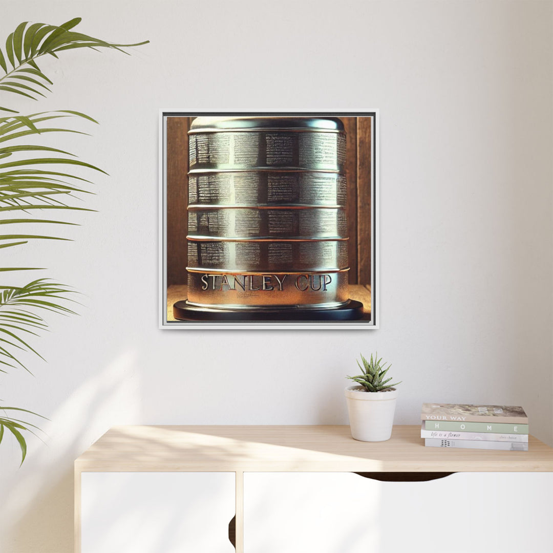 "Vintage Cup"  - Matte Canvas, Framed