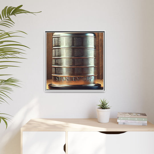 "Vintage Cup"  - Matte Canvas, Framed