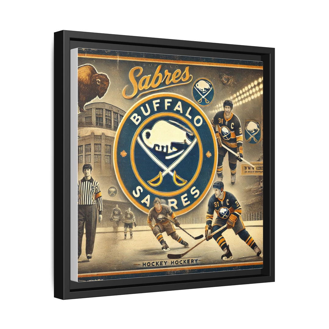 "Vintage Buffalo Sabres"  - Matte Canvas, Framed