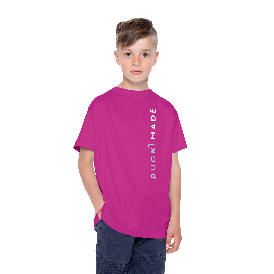 "PuckMade - Cherry Picker" Kids Sports T-Shirt