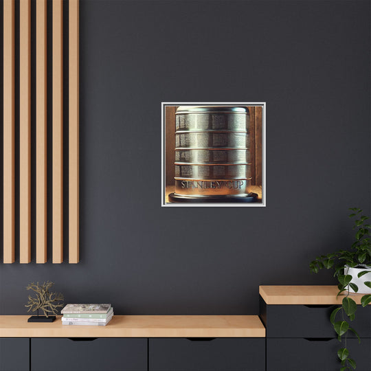 "Vintage Cup"  - Matte Canvas, Framed