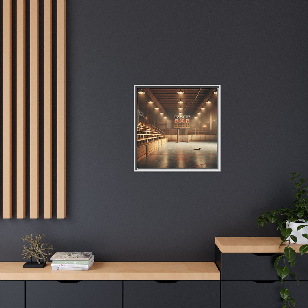 "Vintage Rink"  - Matte Canvas, Framed