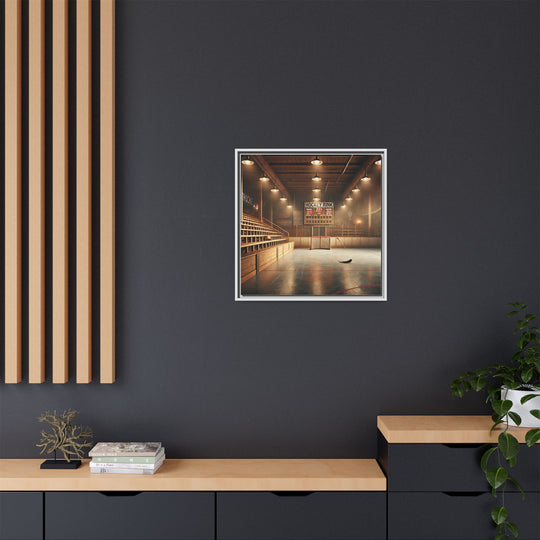 "Vintage Rink"  - Matte Canvas, Framed