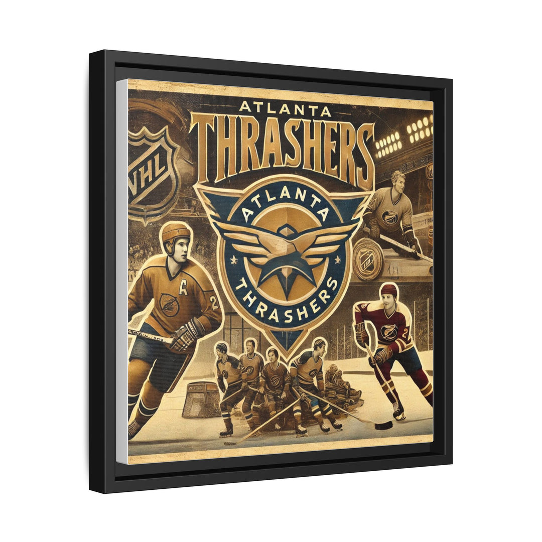 "Vintage Atlanta Thrashers"  - Matte Canvas, Framed