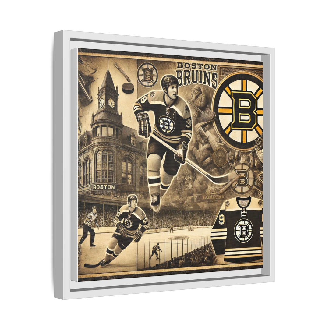 "Vintage Boston Bruins"  - Matte Canvas, Framed