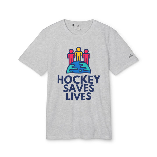 "Hockey Saves Lives" - adidas Sport T-shirt