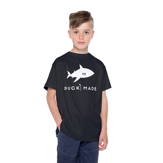 "PuckMade - Shark" Kids Sports T-Shirt