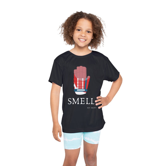 "Smell My Hand" - Kids Sports T-Shirt