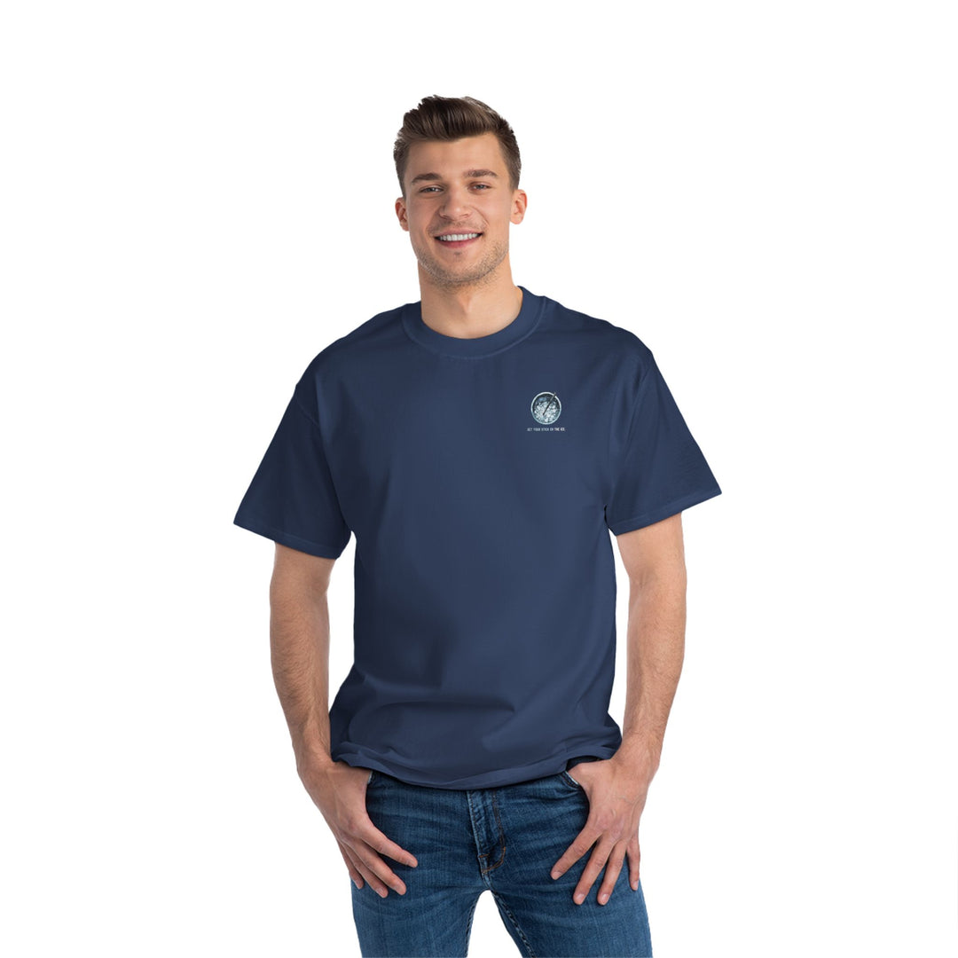 "Stick On The Ice" -  Beefy-T® T-Shirt