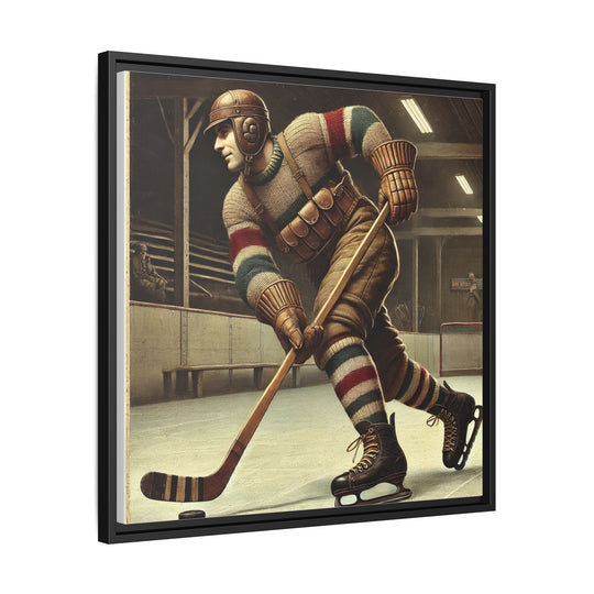 Vintage Player"  - Matte Canvas, Framed