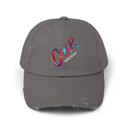 "Color Hockey" -  Distressed Cap