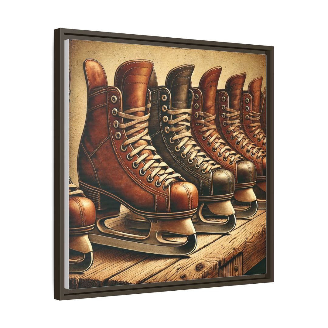 "Vintage Skates"  - Matte Canvas, Framed