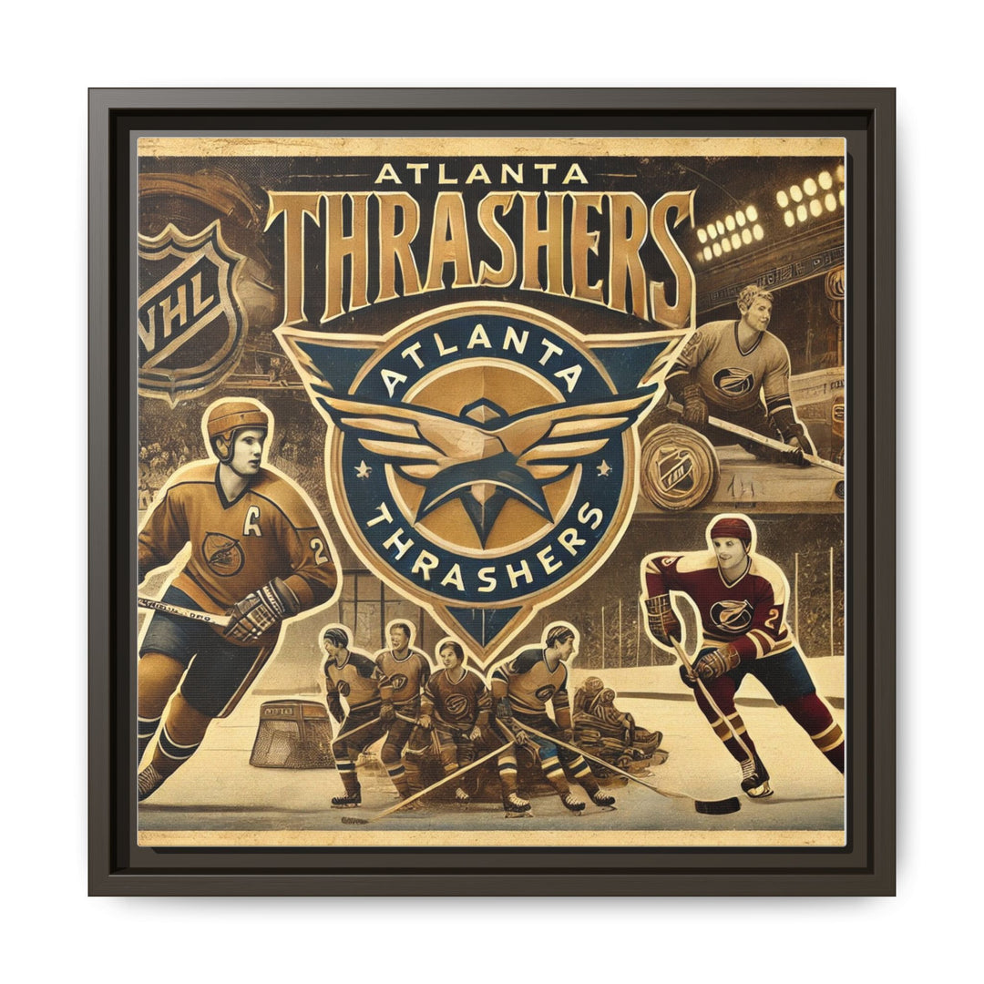 "Vintage Atlanta Thrashers"  - Matte Canvas, Framed