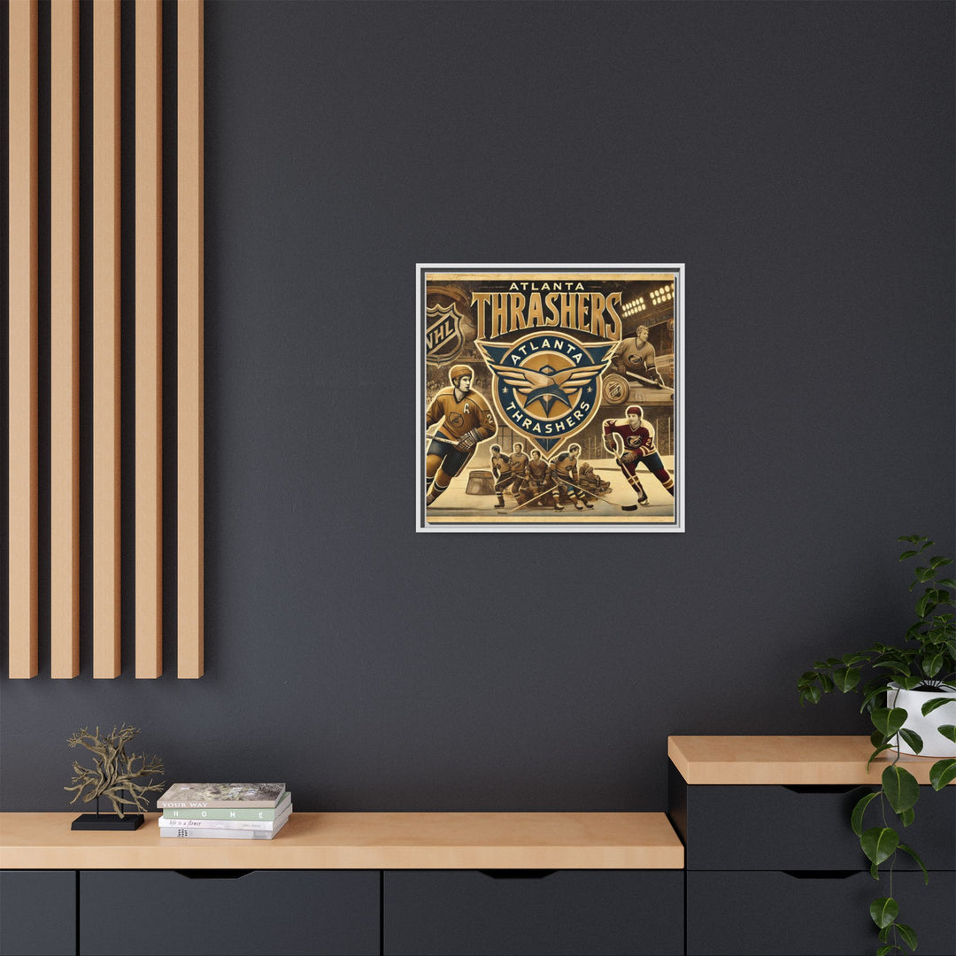 "Vintage Atlanta Thrashers"  - Matte Canvas, Framed