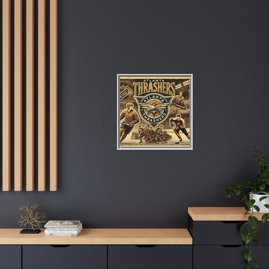 "Vintage Atlanta Thrashers"  - Matte Canvas, Framed
