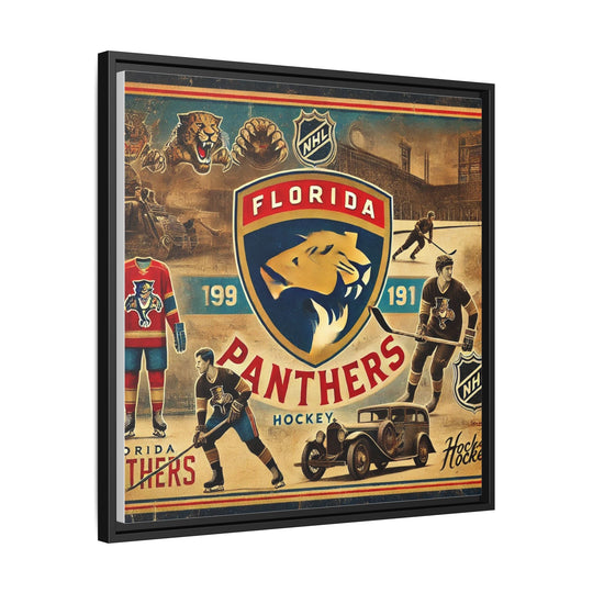 "Florida Panthers"  - Matte Canvas, Framed