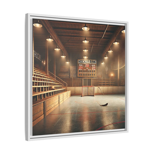 "Vintage Rink"  - Matte Canvas, Framed