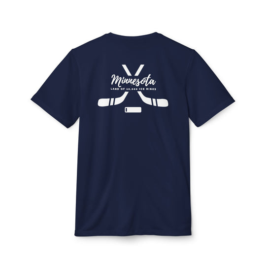 "Land of 10,000 Ice Rinks" - adidas Sport T-shirt