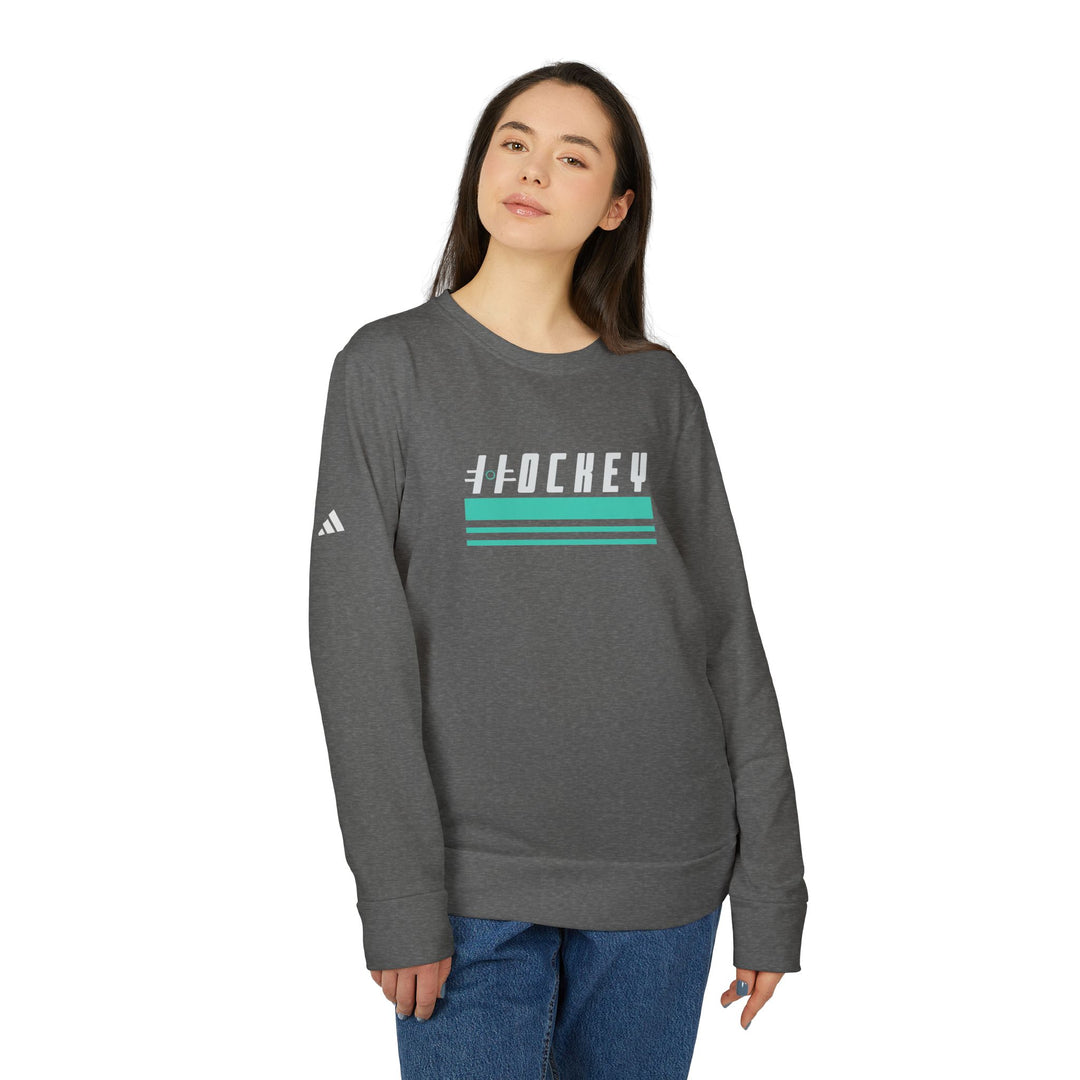 "PuckMade - Hockey Stripes" - adidas® Sweatshirt