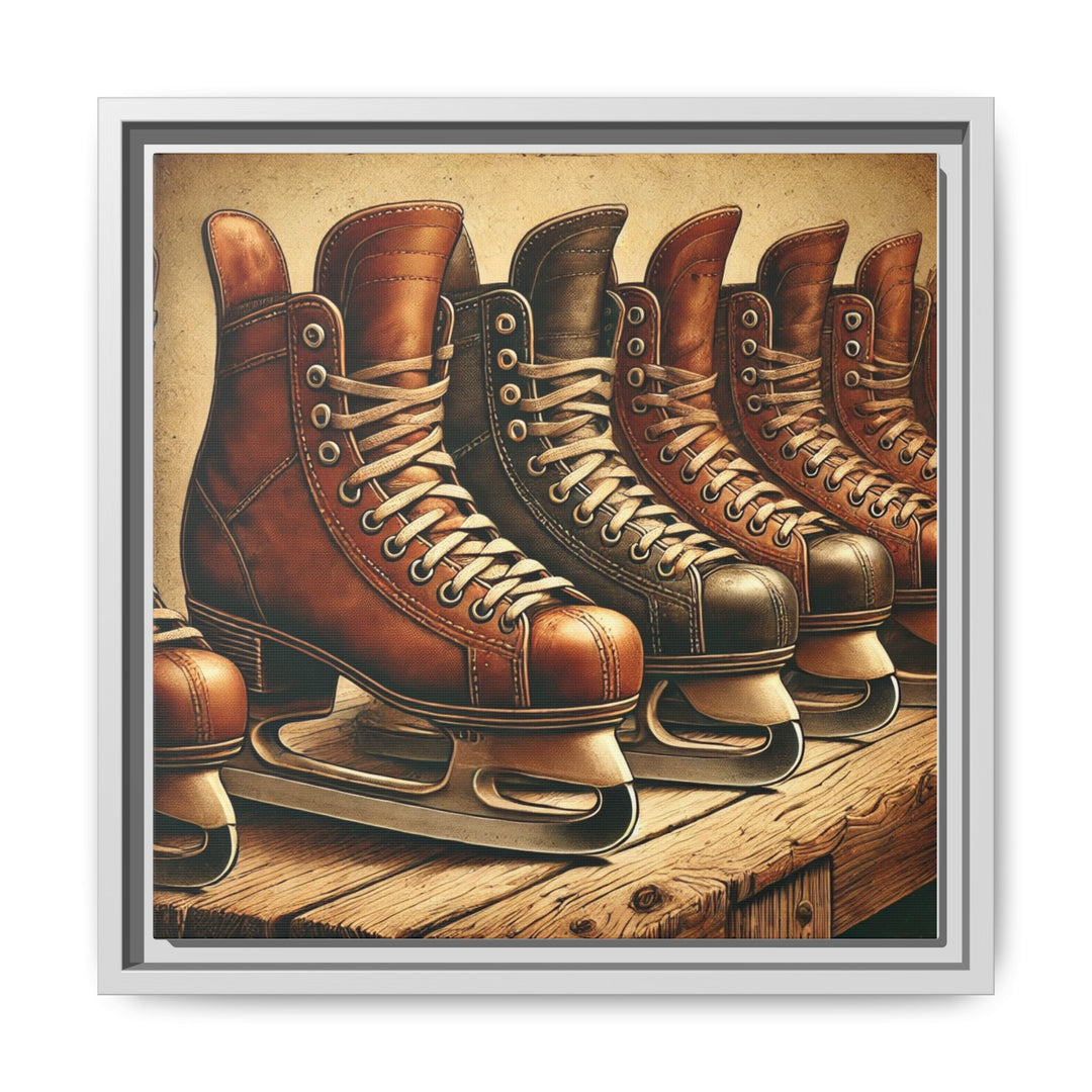 "Vintage Skates"  - Matte Canvas, Framed