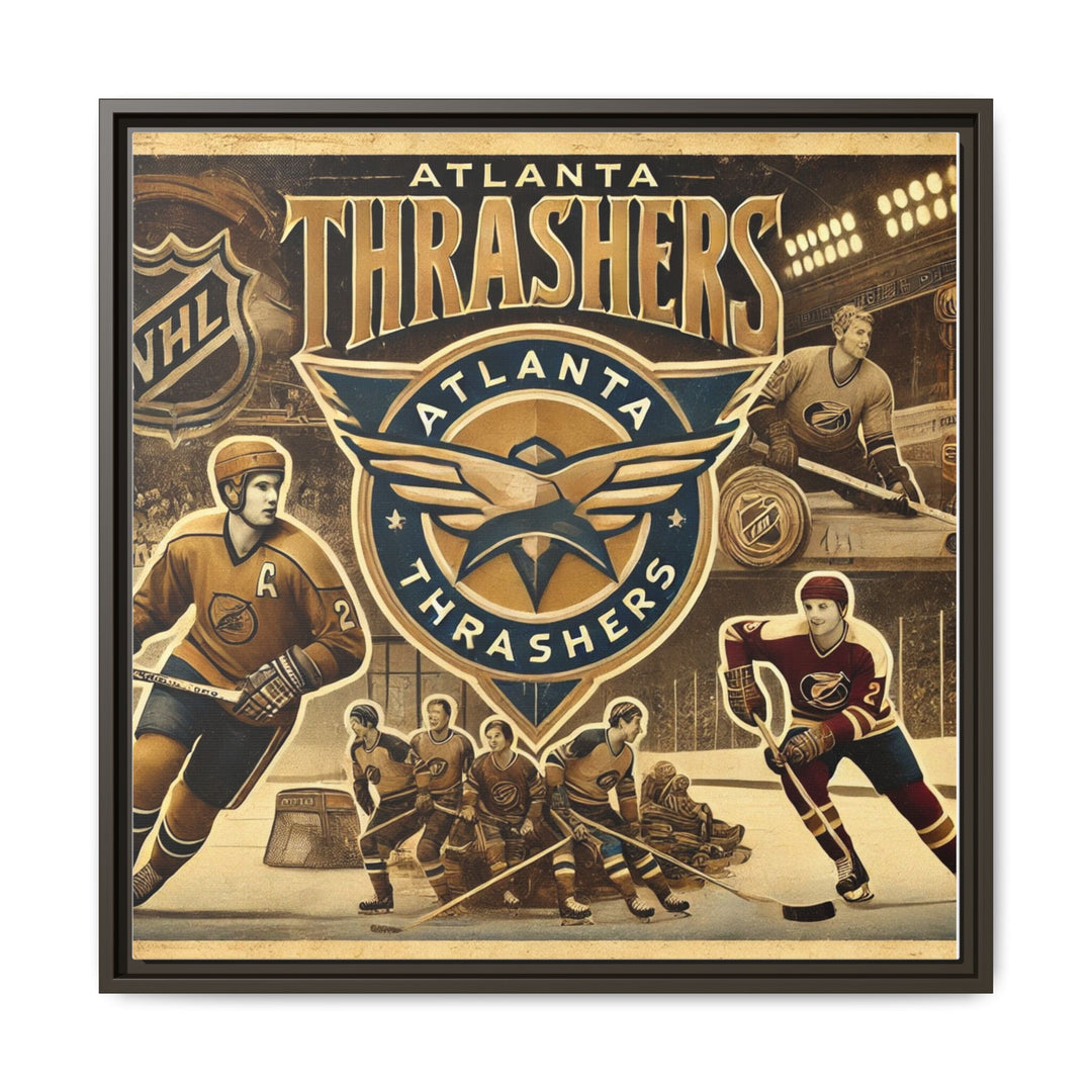 "Vintage Atlanta Thrashers"  - Matte Canvas, Framed