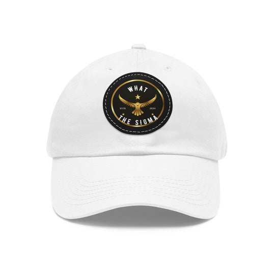 "What The Sigma" - Leather Patch Cap