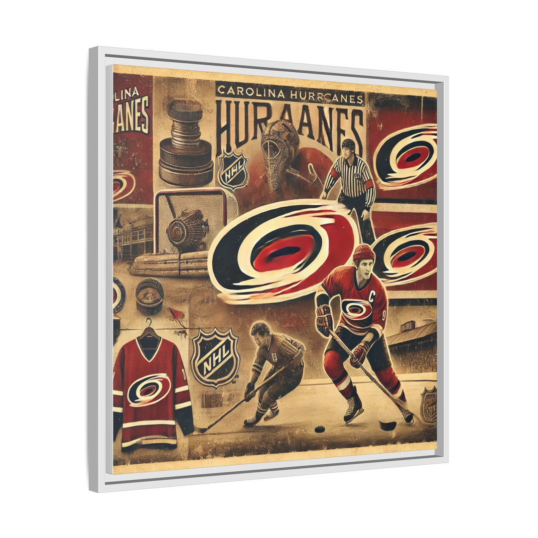 "Vintage Carolina Hurricanes"  - Matte Canvas, Framed