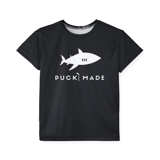 "PuckMade - Shark" Kids Sports T-Shirt