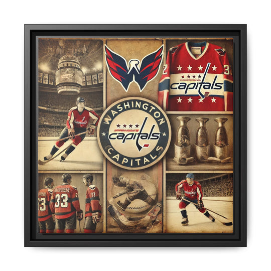 "Vintage Washington Capitals"  - Matte Canvas, Framed