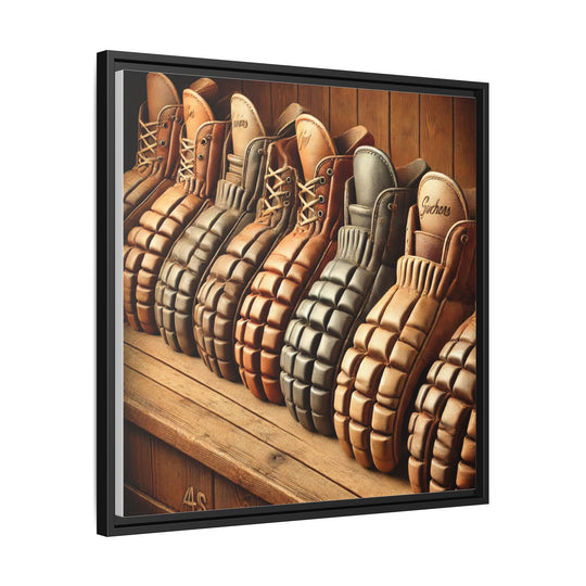 "Vintage Gloves"  - Matte Canvas, Framed