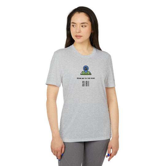 "Beam Me To The Rink Siri" - adidas Sport T-shirt