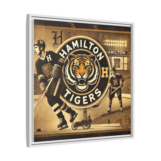 "Vintage Hamilton Tigers"  - Matte Canvas, Framed